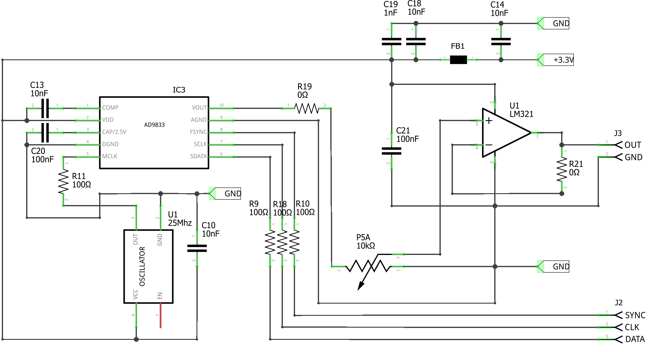 Audio side panel function generator schematic