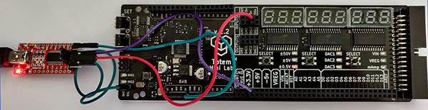 LabBoard UARt connected