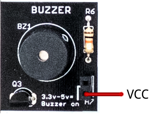 Sensor side panel buzzer experiment