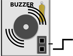 Sensor side panel buzzer visual