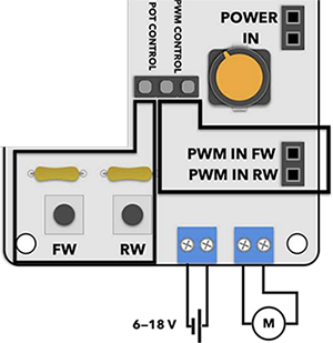 Sensor side panel H-bridge visual