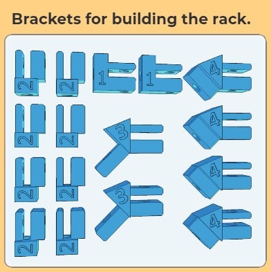 Groove rack brackets